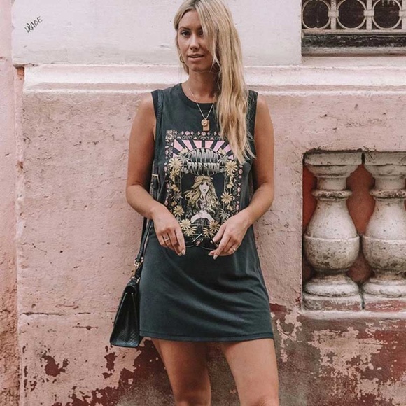 Stevie nicks Follow the Sun Graphic Tee Dress - Picture 6 of 9